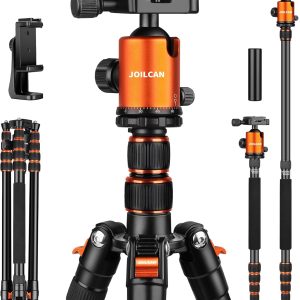 80/85 inches Heavy Duty Tripod for Camera and Phone, 85" Camera Monopod Tripods, DSLR Binoculars Spotting Scope Camcorders Video Tripod Stand, 360 Degree Ball Head, 35 lbs Loads
