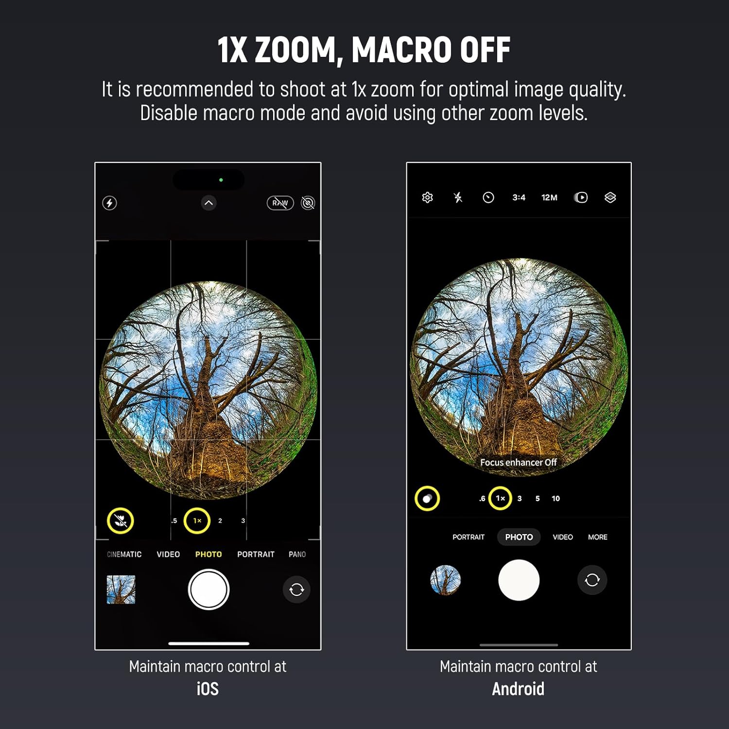 NEEWER 200° Fish Eye VR Lens with 17mm Thread Phone Lens Clip for Panoramic View, Live Streaming, Outdoor Landscape, Architecture, Compatible with iPhone 16 Pro Max S24 Ultra - Image 4